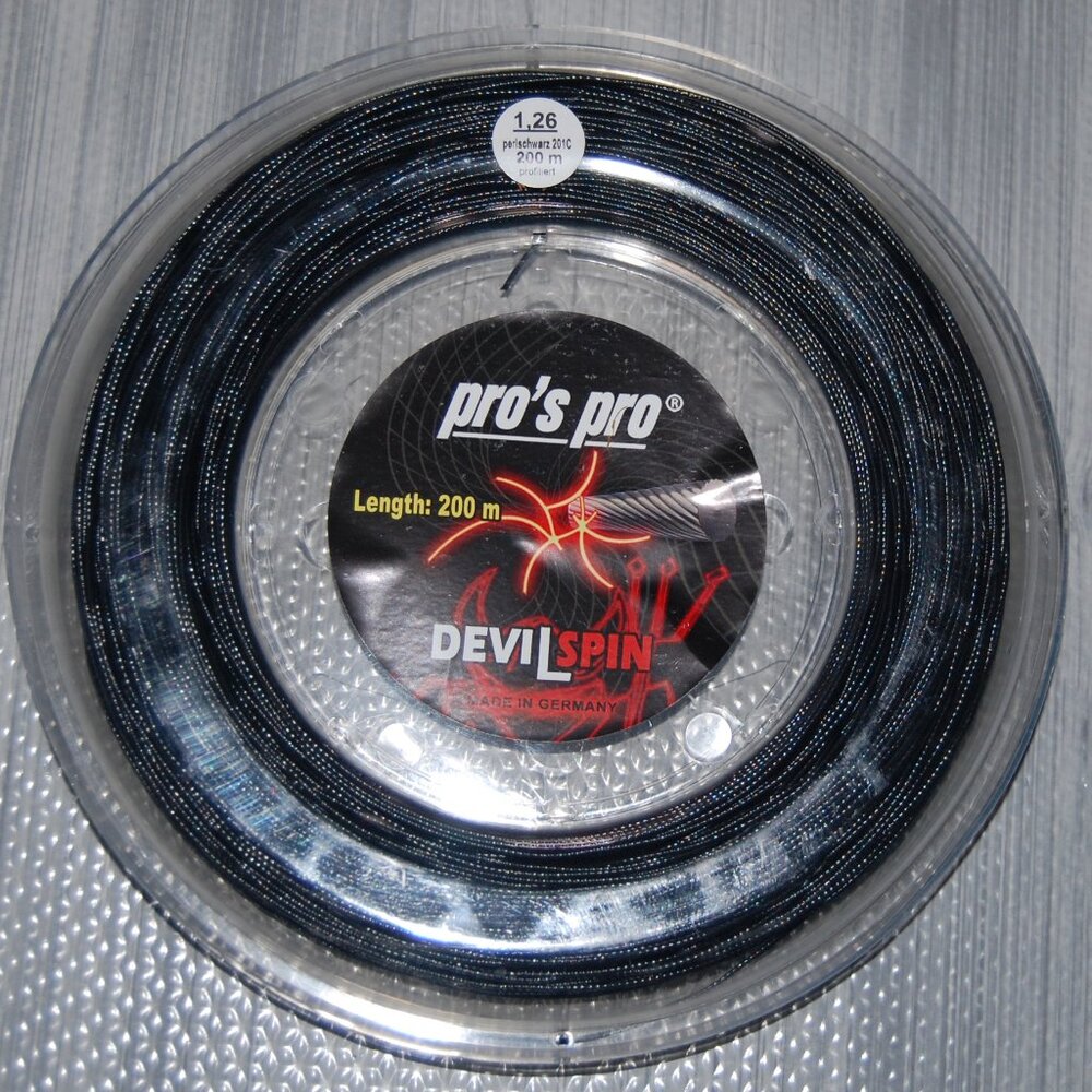 PRO'S PRO Devil Spin Co-polyester Tennis String Reel 660 F 200 M Gauge 1.26 mm